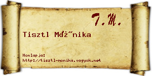Tisztl Mónika névjegykártya